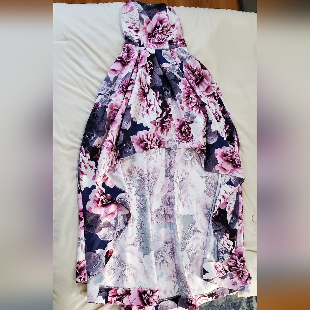 Pink and Purple Floral Gown | High-low | Speechless